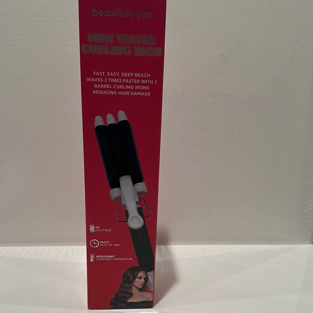 Beautifully You Mini Waves Curling Iron w/less Frizz, Quick Heat up.